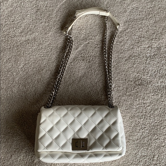 INC International Concepts Handbags - Chanel-look Quilted Bag Cream INC International Concepts